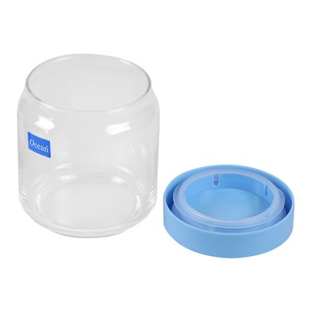 ขวดโหลแก้วกลมฝาดึง OCEAN POP JAR 0.5 ลิตร สีฟ้า_2