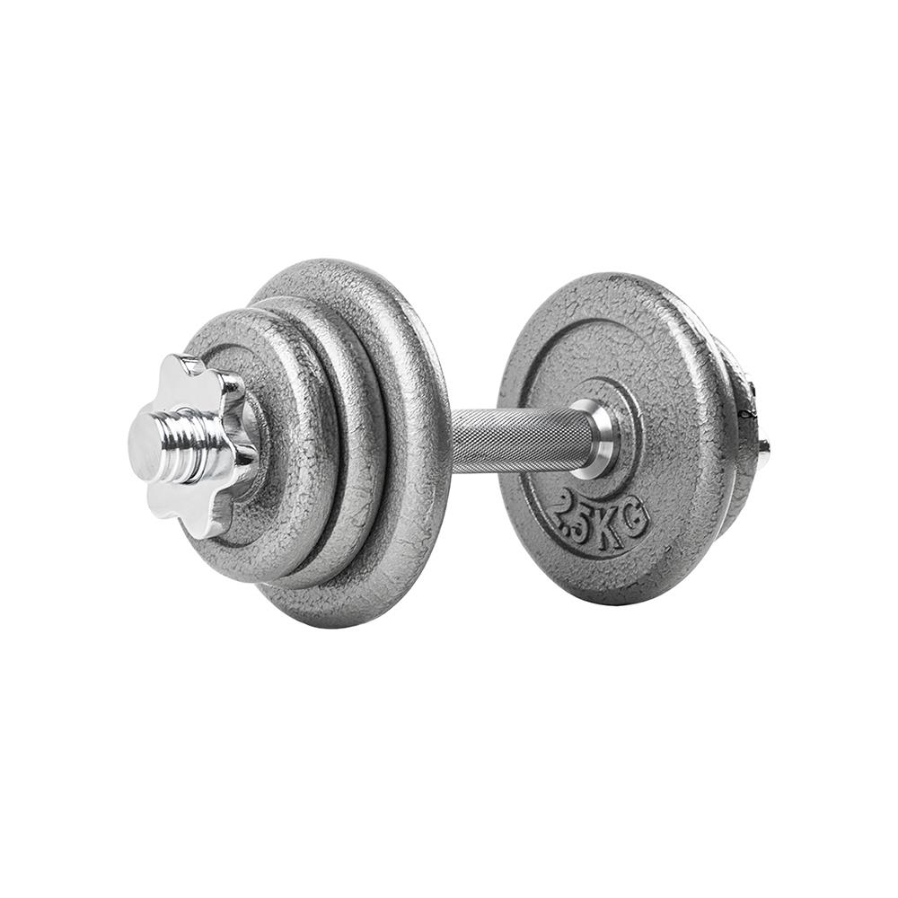 ดัมเบลเซ็ต GSPORTS DBS12 12 กก. สีเงิน