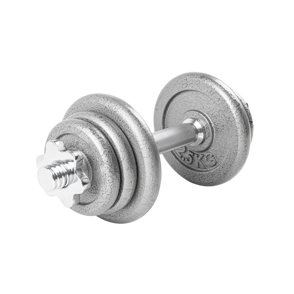 ดัมเบลเซ็ต GSPORTS DBS12 12 กก. สีเงิน