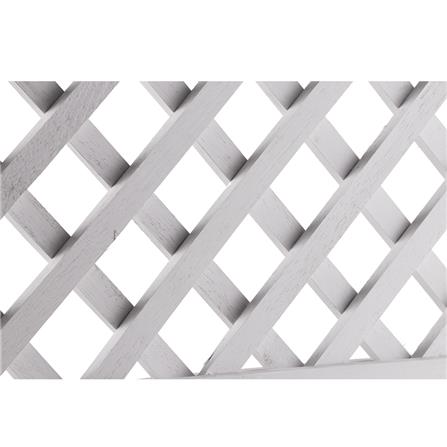 รั้วไม้ยางพาราตั้งพื้น SPRING O-01 สีขาว_4