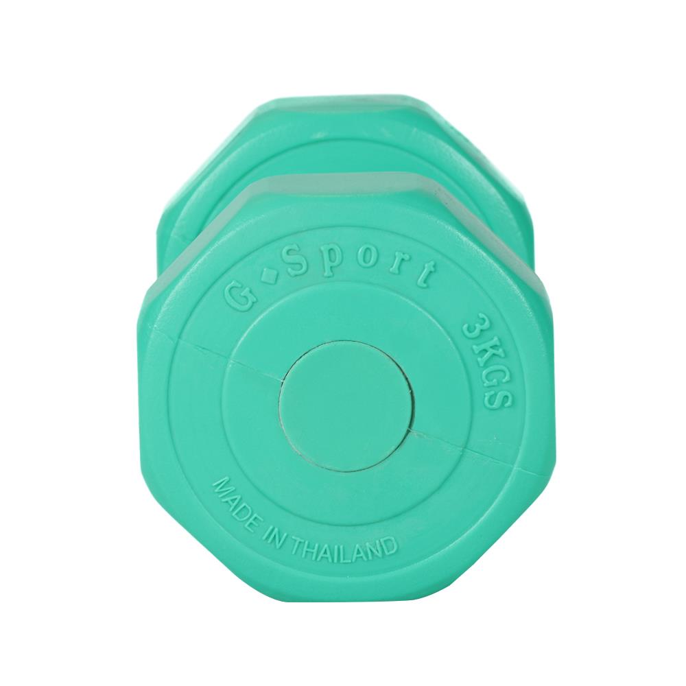 ดัมเบล GSPORTS DB3 3 กก. สีเขียว