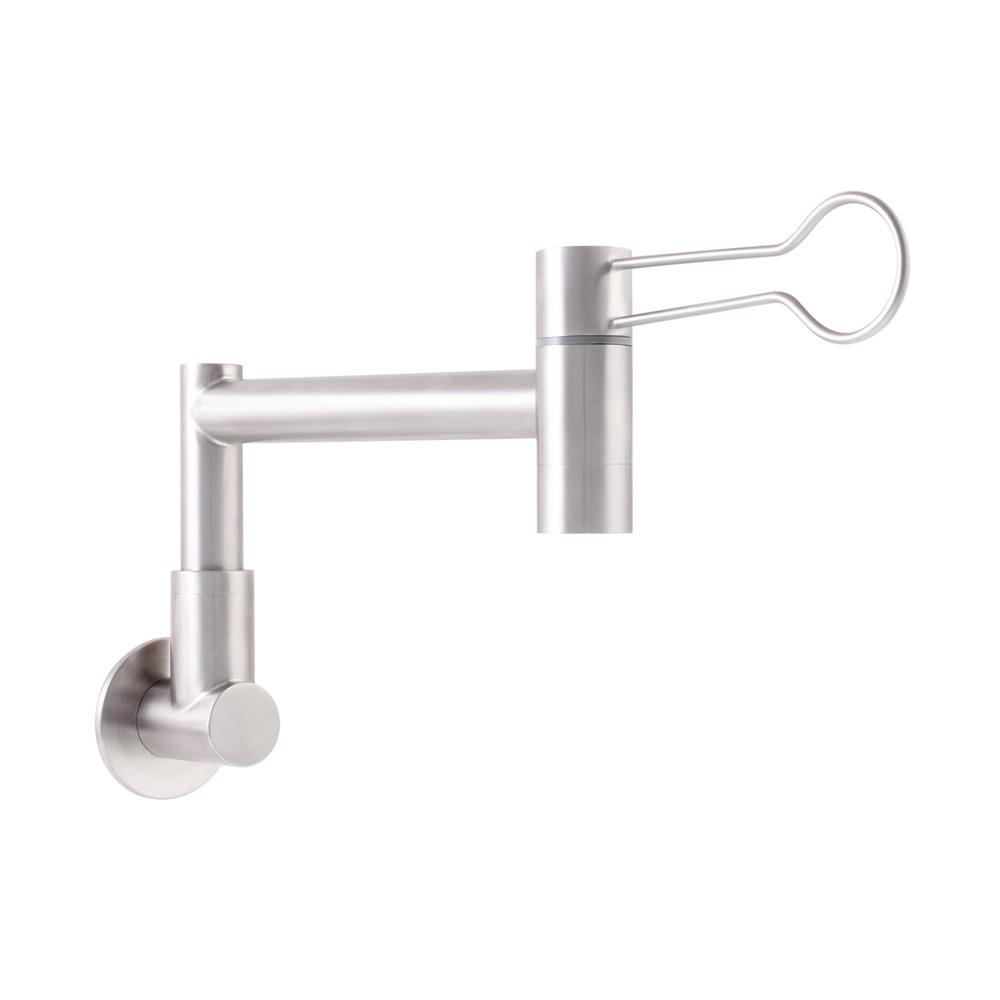 ก๊อกซิงค์เดี่ยวผนัง WS WS-0532L สีเงิน