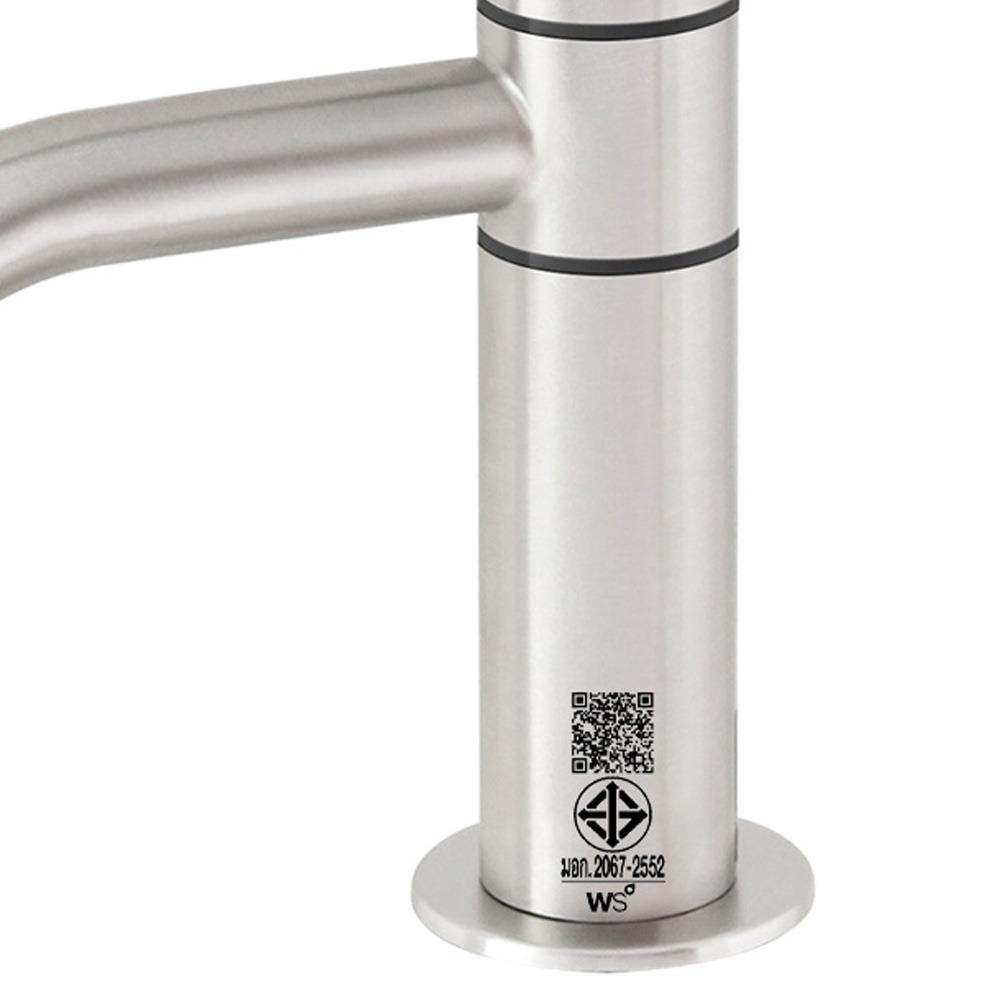 ก๊อกอ่างล้างหน้าเดี่ยว WS WS-0534 M สีเงิน