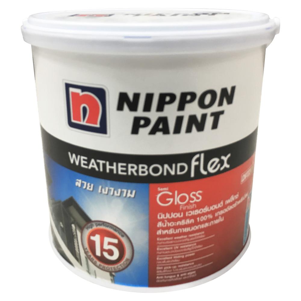 สีน้ำทาภายนอก NIPPON PAINT WTB Flex Base C SG 1GL