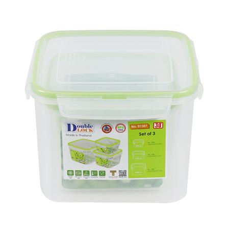 ชุดกล่องอาหารเหลี่ยม JCJ SAFE&LOCK 91387 3 ชิ้น_1