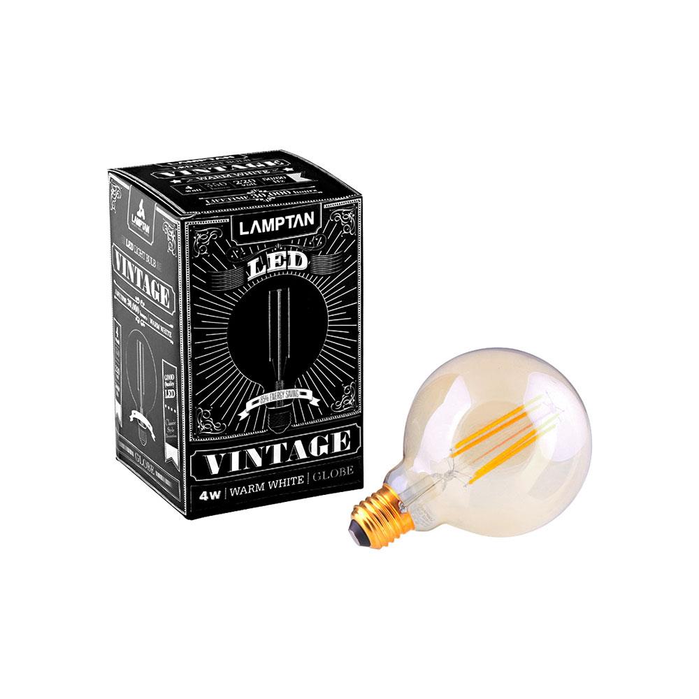 หลอด LED LAMPTAN VINTAGE GLOBE 4 วัตต์ WARMWHITE E27