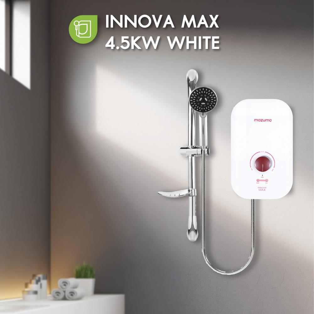เครื่องทำน้ำอุ่น MAZUMA INNOVA MAX4.5 4500 วัตต์ สีขาว