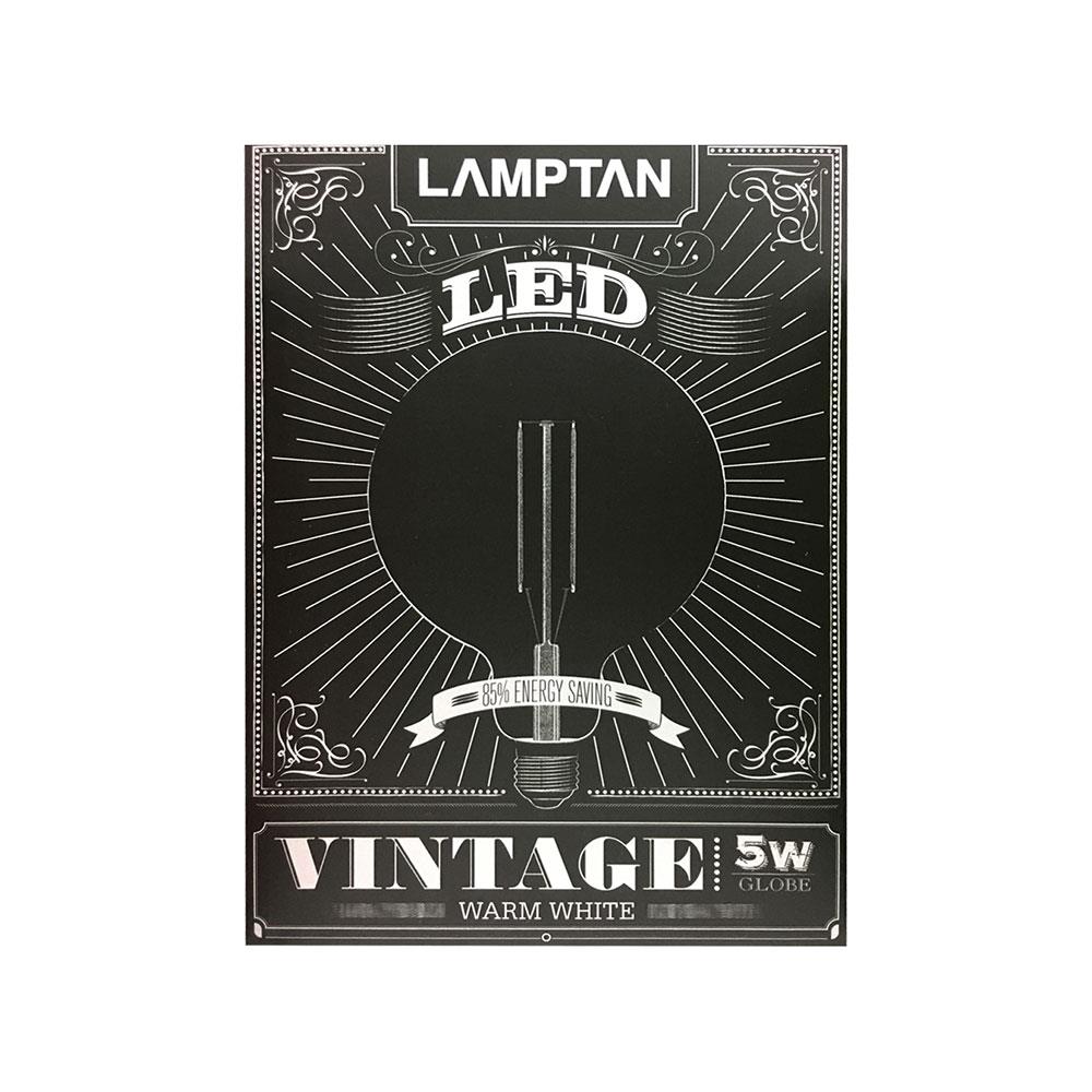หลอด LED LAMPTAN VINTAGE GLOBE G95 5 วัตต์ WARMWHITE E27