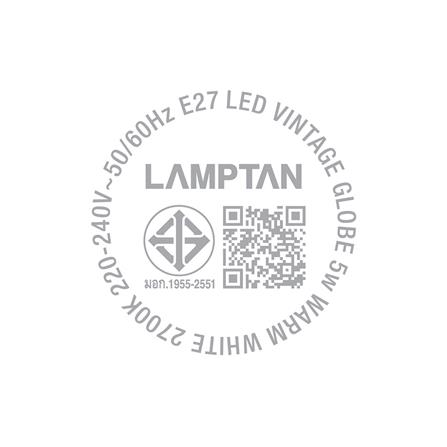 หลอด LED LAMPTAN VINTAGE GLOBE G95 5 วัตต์ WARMWHITE E27_4
