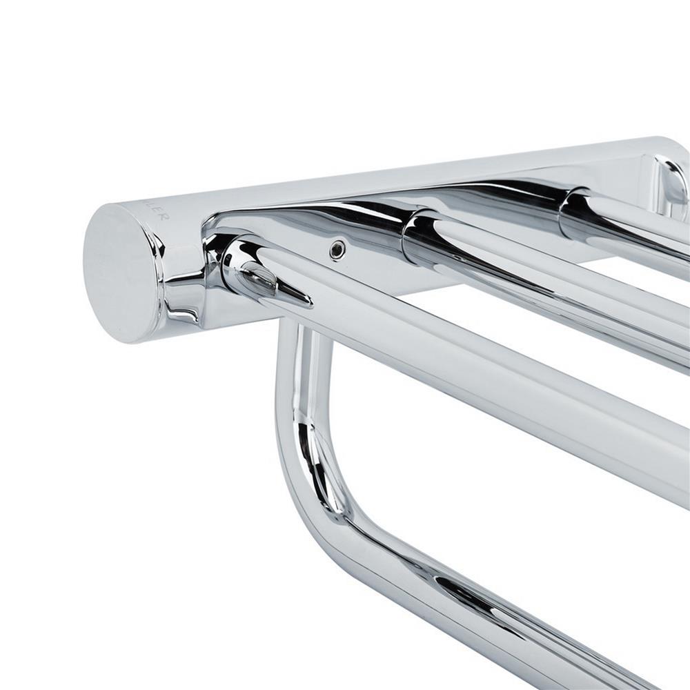 ชั้นวางพร้อมราว KOHLER K-45400T-CP สีโครม