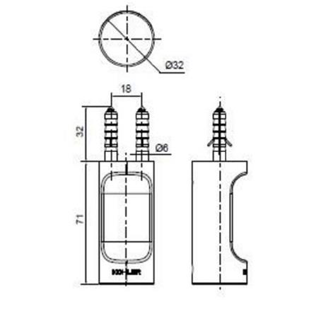 ขอแขวนผ้า KOHLER K-45394T-CP สีโครม_2