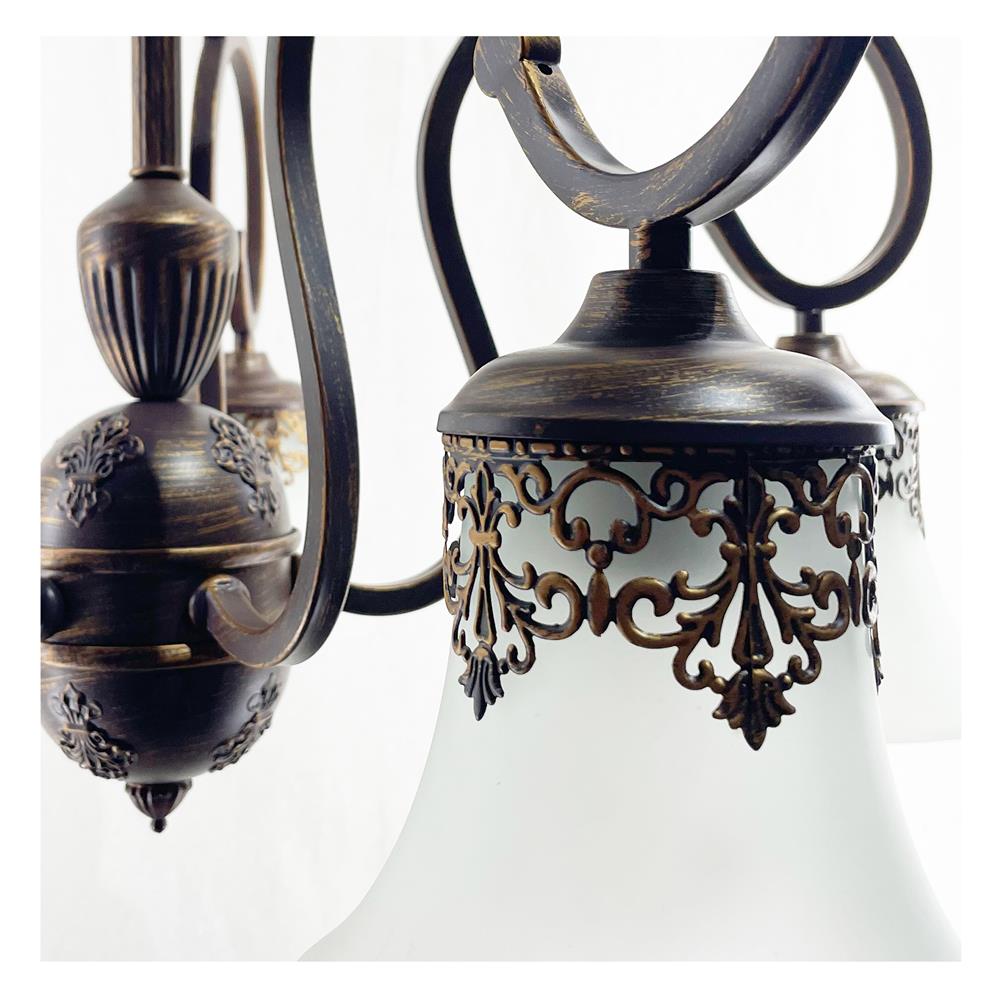 ไฟช่อ EVL AB-011/5 สีดำ/ทอง 5 หัว