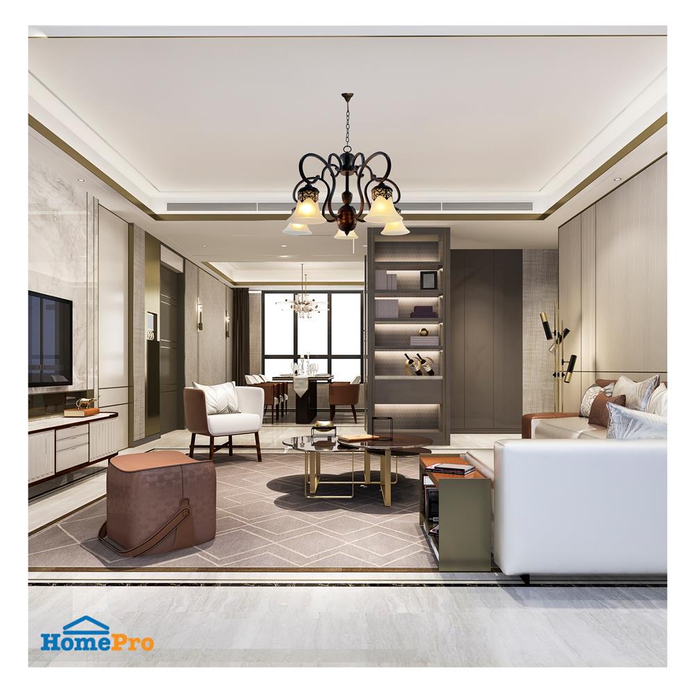 ไฟช่อ EVL AB-011/5 สีดำ/ทอง 5 หัว