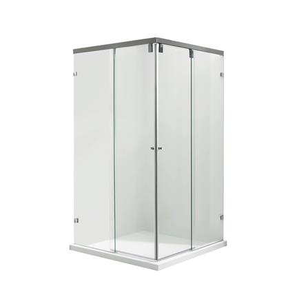 ฉากกั้นอาบน้ำ CRISTINA CRYSTAL CLEAR CORNER 100x100 ซม._0