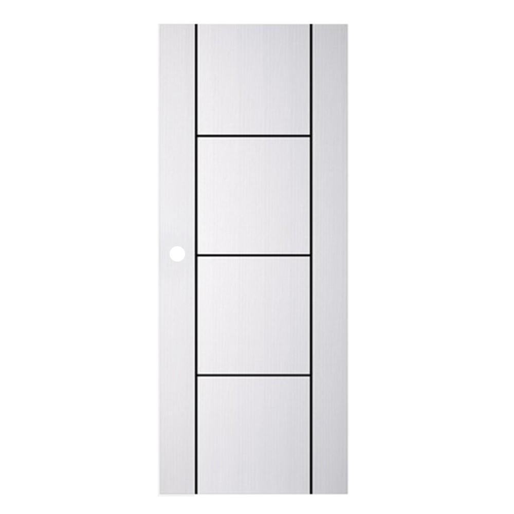 ประตูภายนอก UPVC PARAZZO PUN04 80X200 ซม. สีขาว เจาะลูกบิด