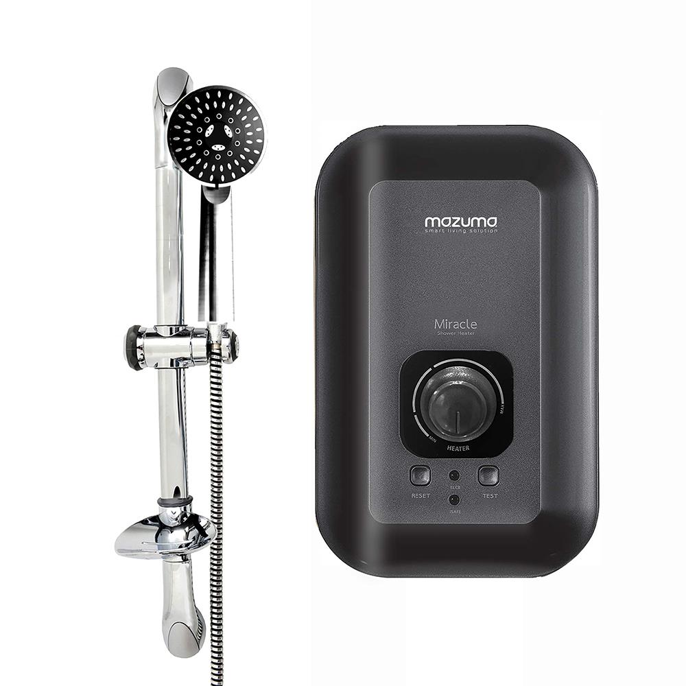 เครื่องทำน้ำอุ่น MAZUMA MIRACLE METALIC 5500 วัตต์ สีดำ