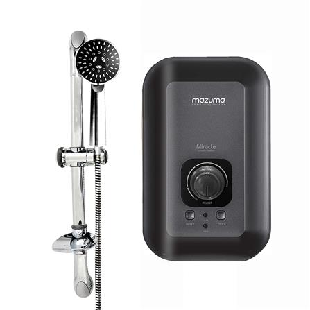 เครื่องทำน้ำอุ่น MAZUMA MIRACLE METALIC 5500 วัตต์ สีดำ