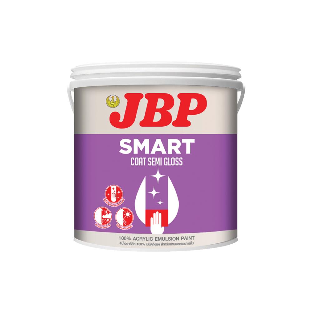 สีน้ำทาภายนอก JBP SMART COAT BASE D กึ่งเงา 1 แกลลอน