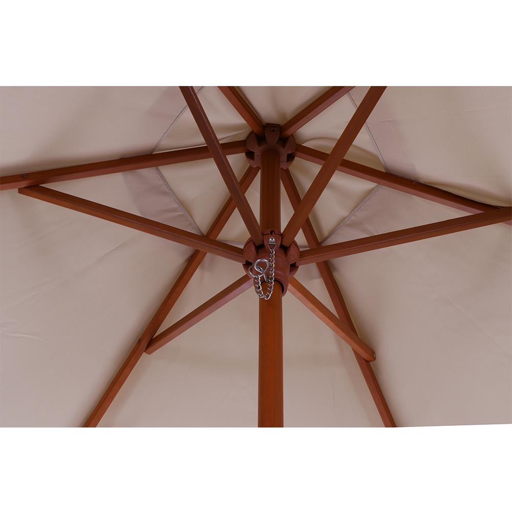 ร่มสนามกลม IVY WOOD 2.1 ม. สีครีม