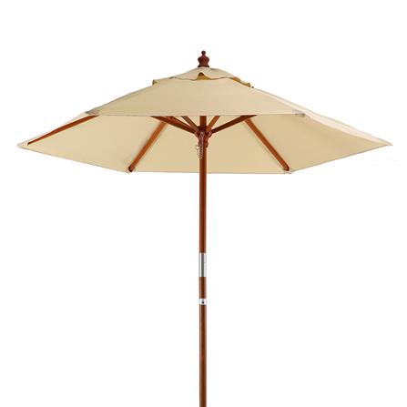 ร่มสนามกลม IVY WOOD 2.1 ม. สีครีม_1