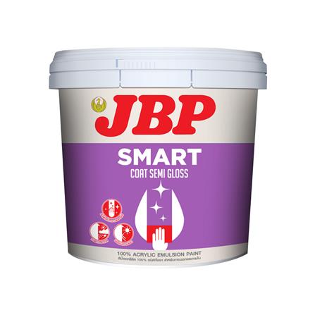 สีน้ำทาภายนอก JBP SMART COAT BASE B กึ่งเงา  2.5 แกลลอน_0