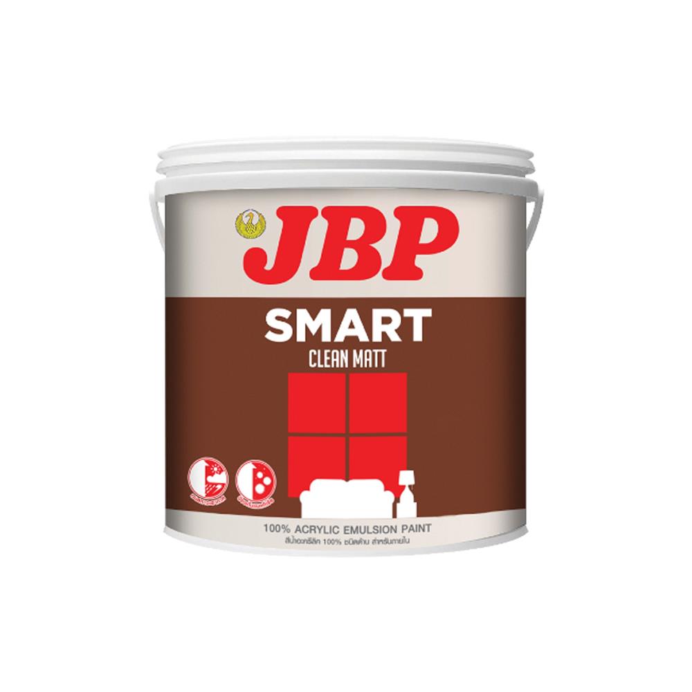 สีน้ำทาภายใน ชนิดด้าน JBP SMART CLEAN BASE A สีขาว 1 แกลลอน