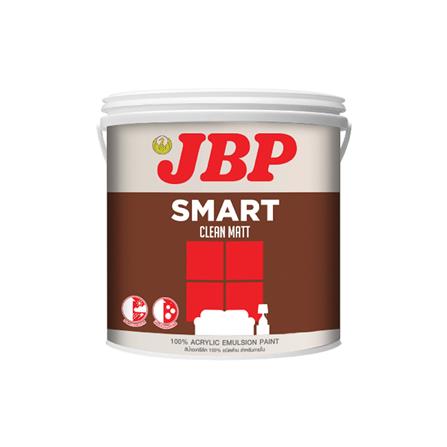สีน้ำทาภายใน ชนิดด้าน JBP SMART CLEAN BASE A สีขาว 1 แกลลอน_0