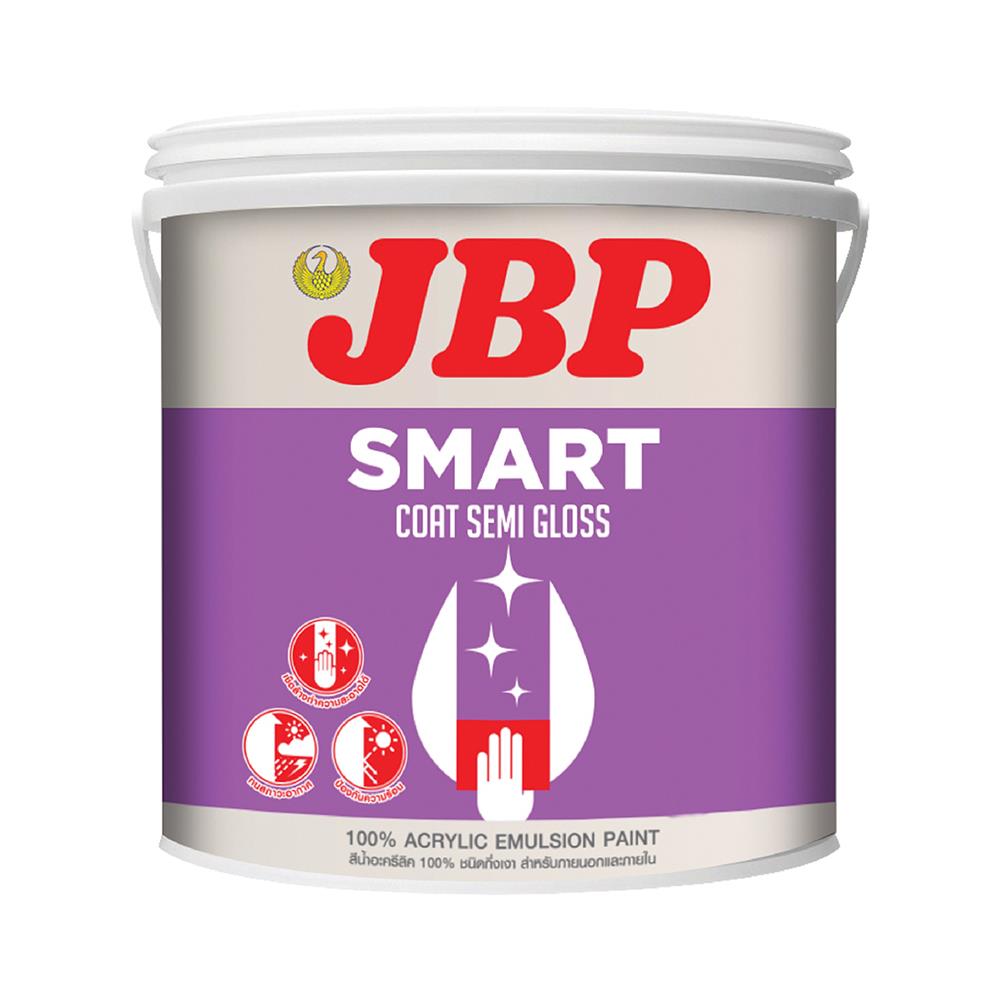 สีน้ำทาภายนอก JBP SMART COAT BASE A กึ่งเงา 1 แกลลอน