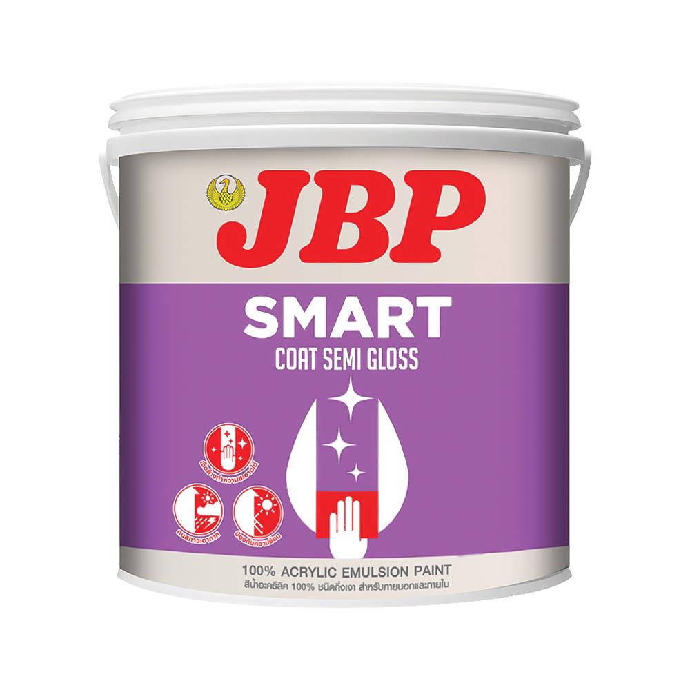 สีน้ำทาภายนอก ชนิดกึ่งเงา JBP SMART COAT BASE B 1 แกลลอน