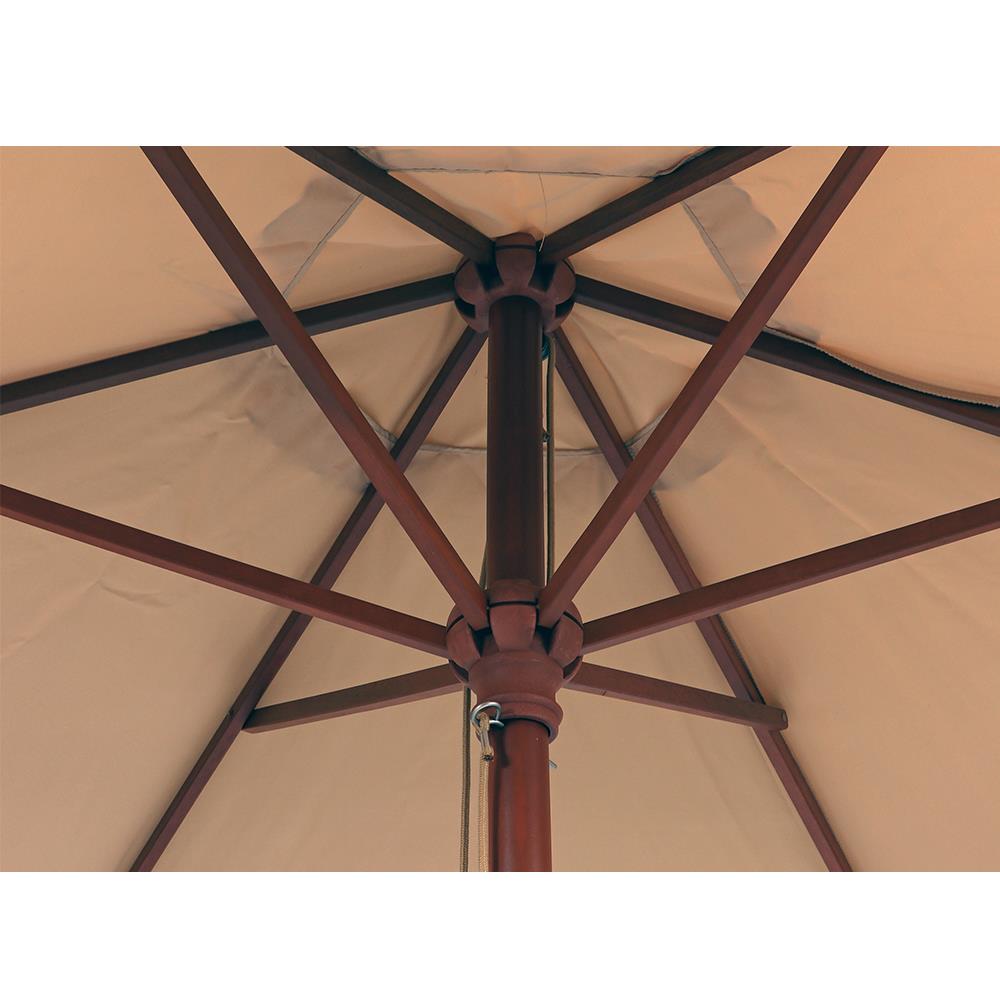 ร่มสนามกลม IVY WOOD 2.5 ม. สีครีม