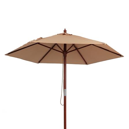 ร่มสนามกลม IVY WOOD 2.5 ม. สีครีม_1