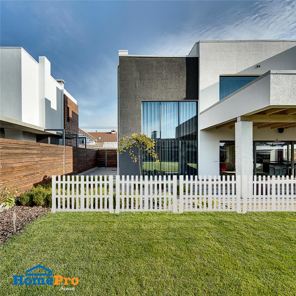 รั้วไม้เต็งตั้งพื้น SPRING 100x60 ซม. สีขาว