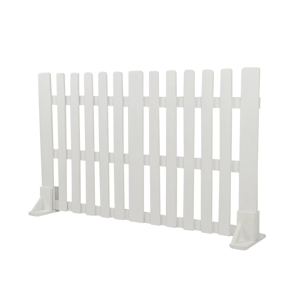 รั้วไม้เต็งตั้งพื้น SPRING 100x60 ซม. สีขาว