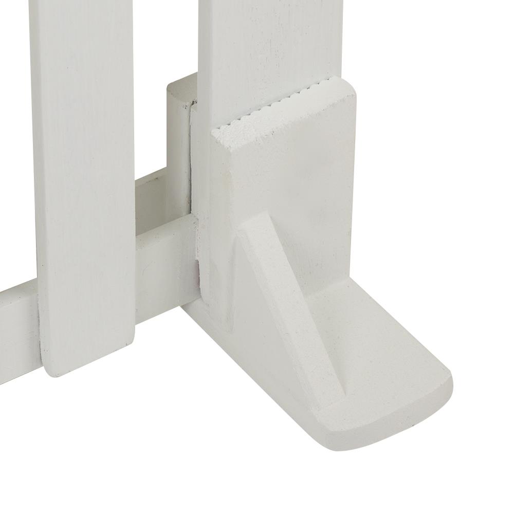 รั้วไม้เต็งตั้งพื้น SPRING 100x60 ซม. สีขาว