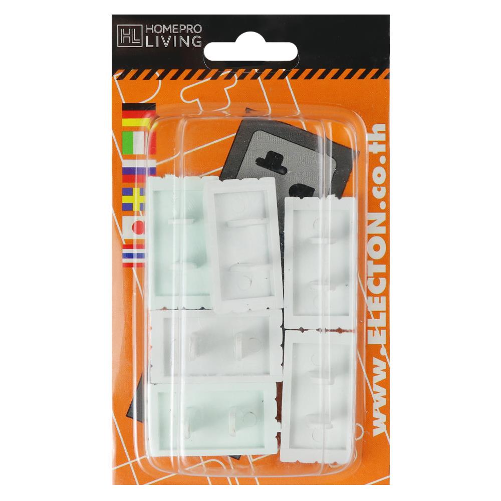 จุกอุดปลั๊กไฟ 2 ขา ELECTAN THP-6 สีขาว