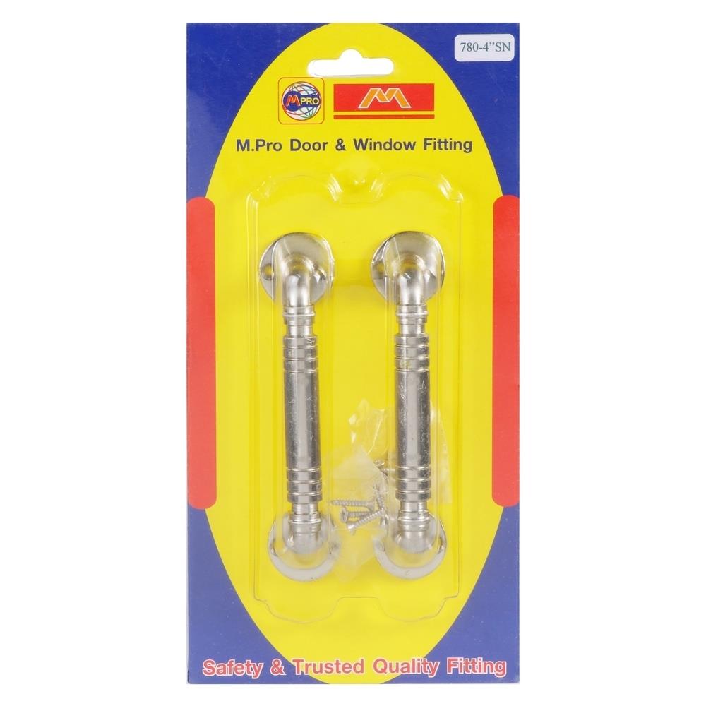 มือจับกลึง M.PRO 780-94 120 มม. สีเงิน แพ็ก 2 ชิ้น