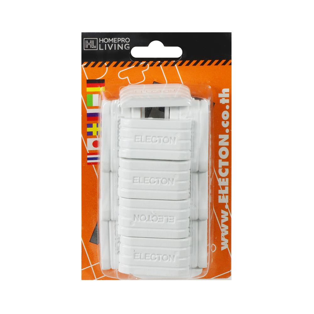 จุกปิดปลั๊กไฟ 2 ขา ELECTAN THP-12 สีขาว