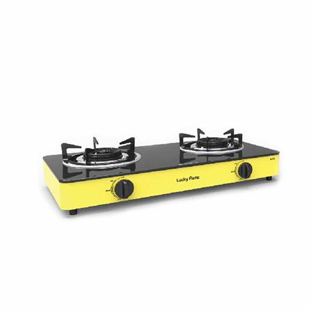เตาแก๊สตั้งโต๊ะ 2 หัวแก๊ส LUCKY FLAME AI-102 สีเหลือง
