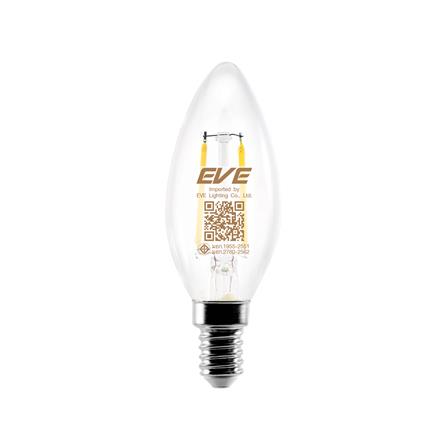 หลอด LED FILAMENT CANDLE 2 วัตต์ WARMWHITE E14_0