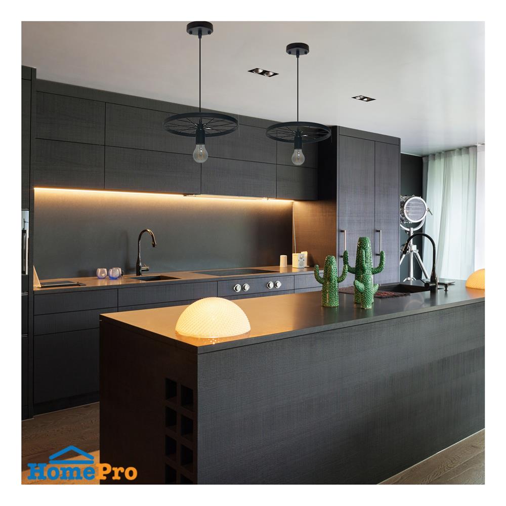 ไฟช่อ EVL CH-8056/1 สีดำ 1 หัว