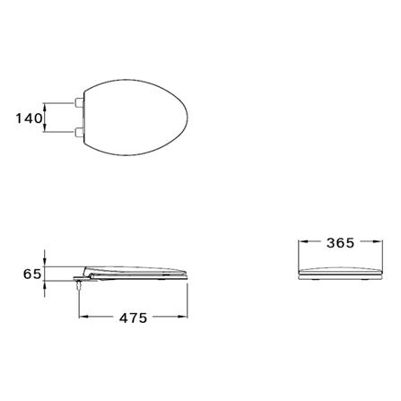 ฝารองนั่ง SLOW CLOSE COTTO C91251_2