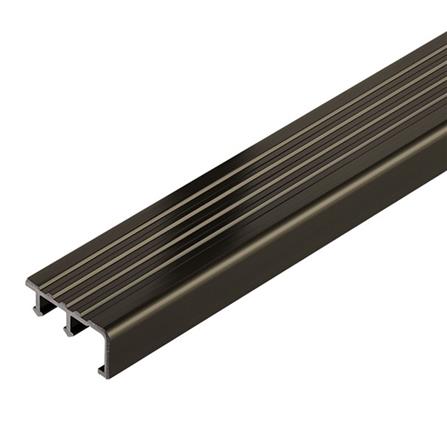 จมูกบันไดอะลูมิเนียม DNHG402003 สีโอ๊ก ไฮกลอส 2ม.