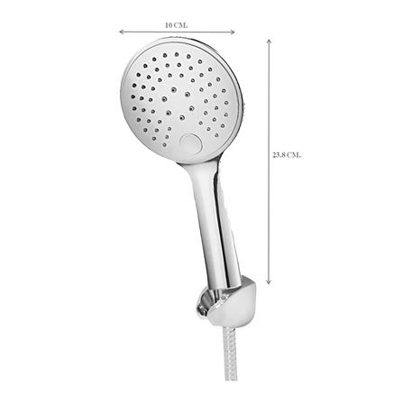 ฝักบัวสายอ่อน 3 ระดับ HOEN HS-3103 สีโครม_2