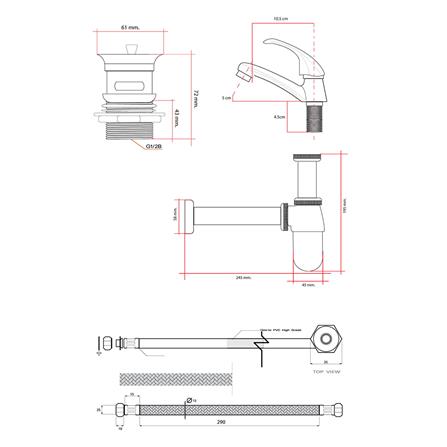 ชุดก๊อกอ่างล้างหน้า LUZERN L-2013A_1
