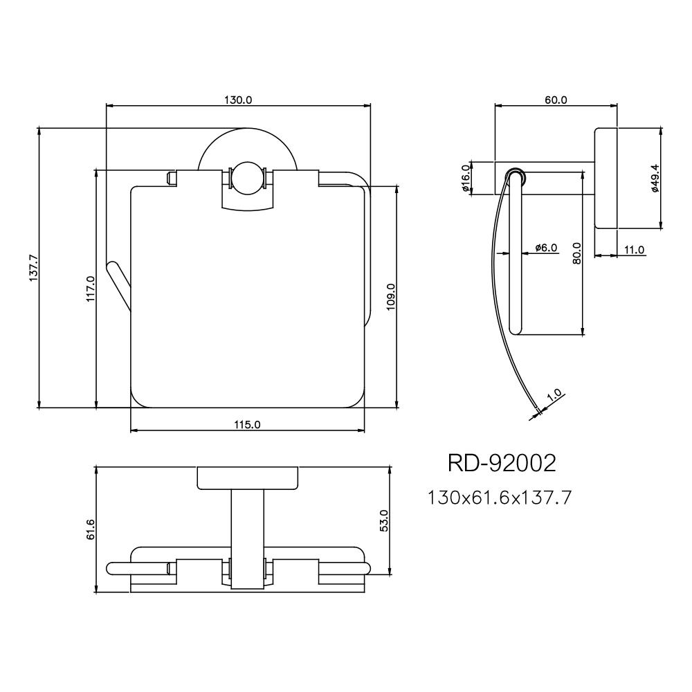 ที่ใส่กระดาษชำระ PRIME RD-92002 สีสเตนเลส