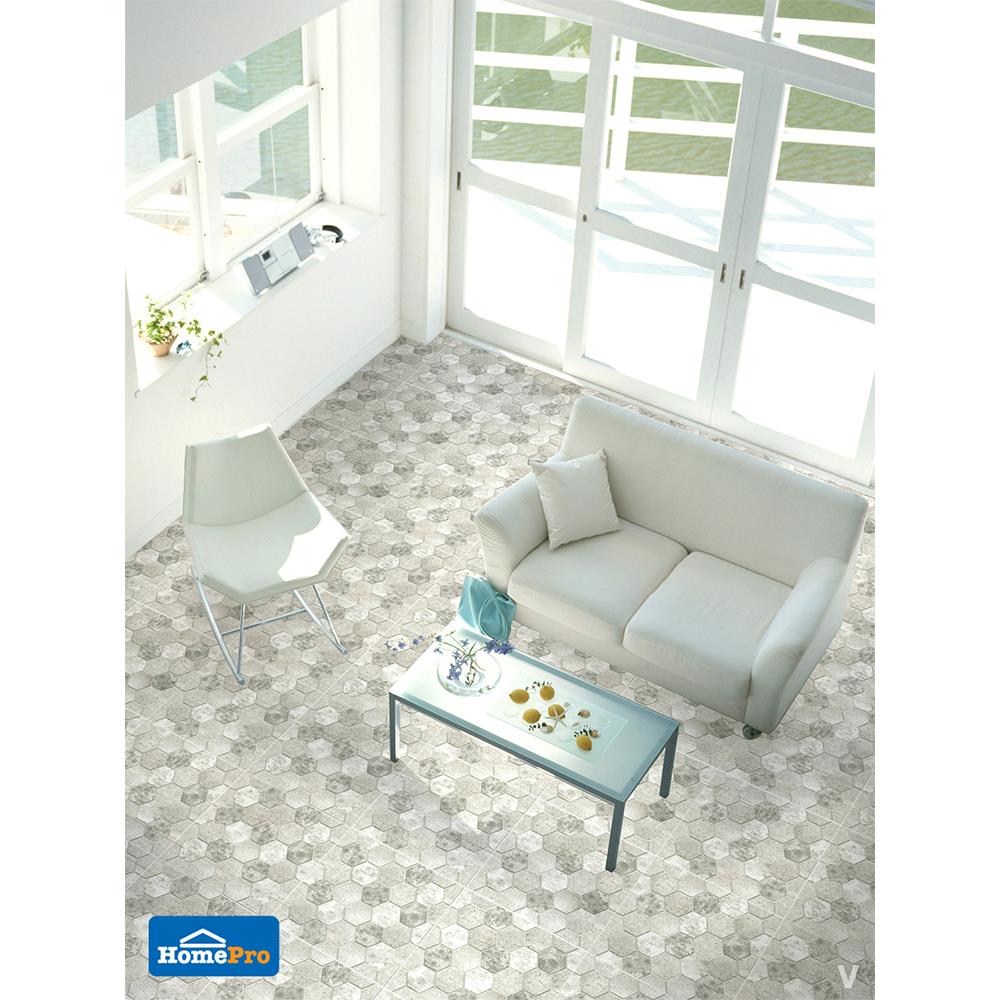 กระเบื้องพื้น 16x16 นิ้ว DURAGRES โดมินิค เทา A 1M2