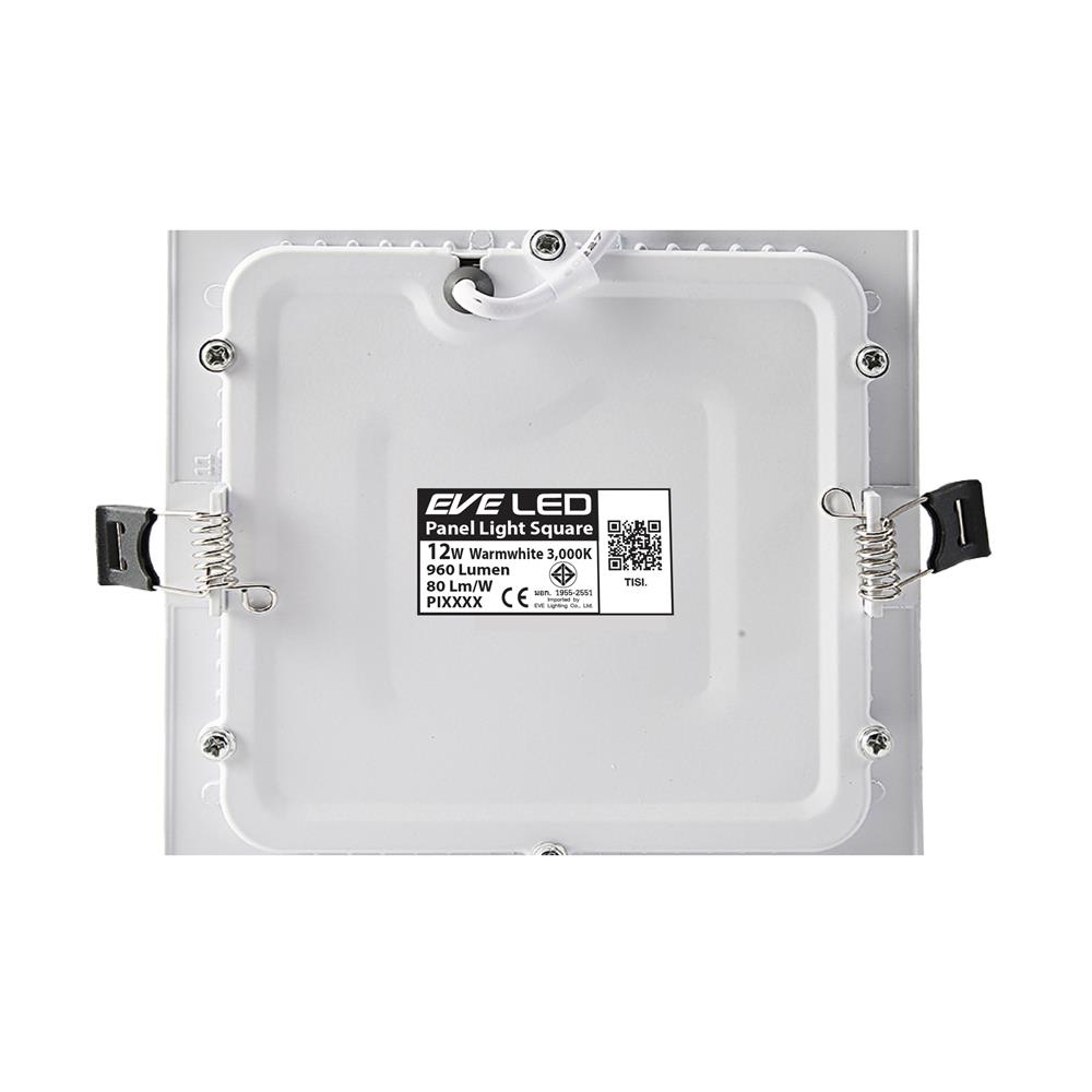 ดาวน์ไลท์ LED EVE PANEL SQUARE LED 5 นิ้ว 12 วัตต์ WARM WHITE สีขาว