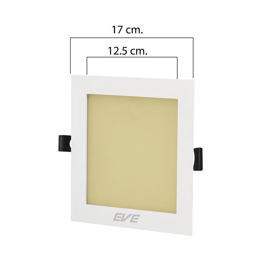 ดาวน์ไลท์ LED EVE PANEL SQUARE LED 5 นิ้ว 12 วัตต์ WARM WHITE สีขาว
