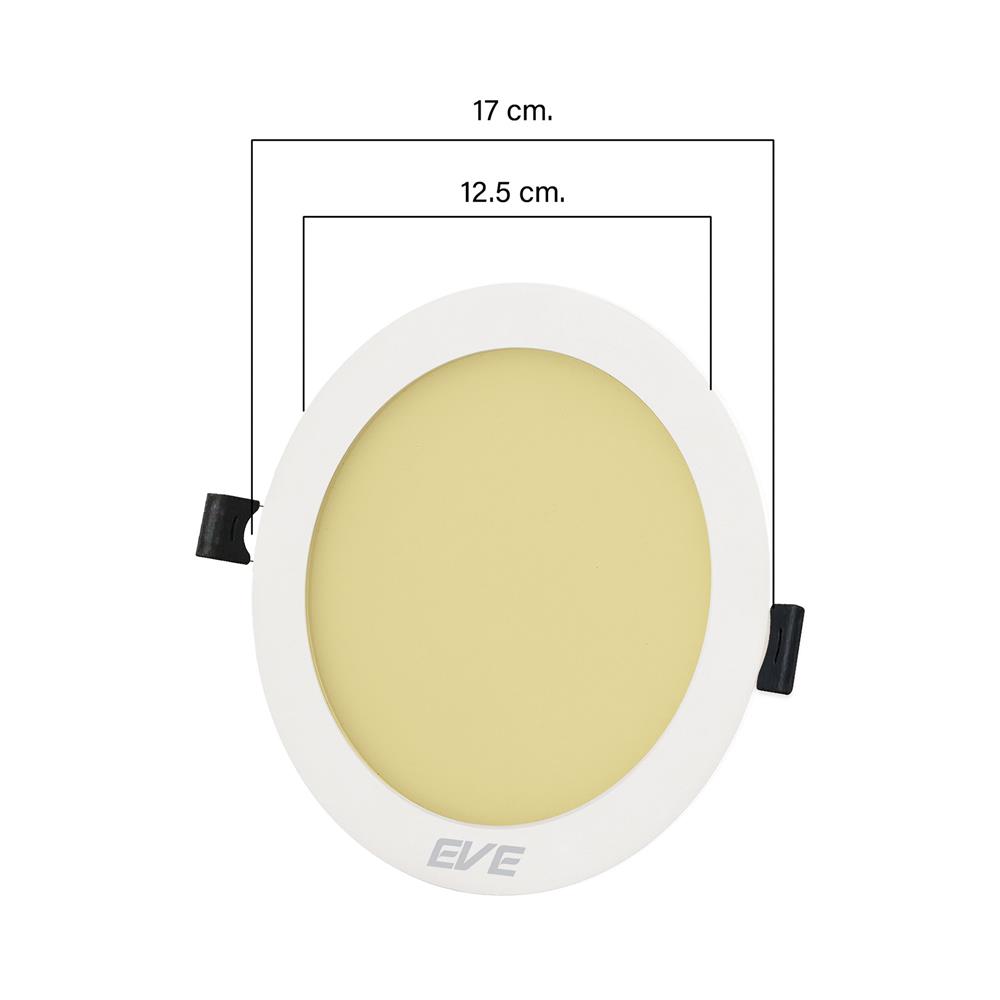 ดาวน์ไลท์ LED EVE PANEL CIRCLE LED 5 นิ้ว 12 วัตต์ WARM WHITE สีขาว