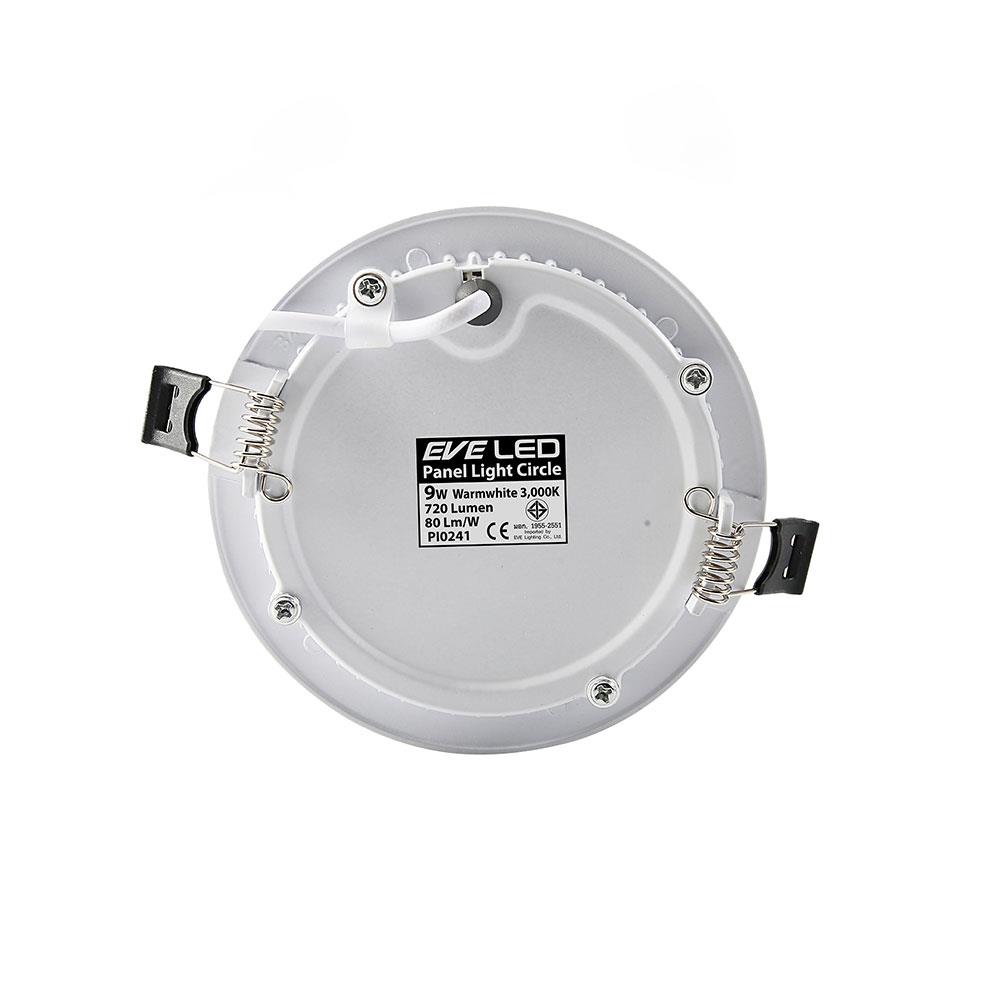 ดาวน์ไลท์ LED EVE PANEL CIRCLE 5.71 นิ้ว 9 วัตต์ WARM WHITE สีขาว